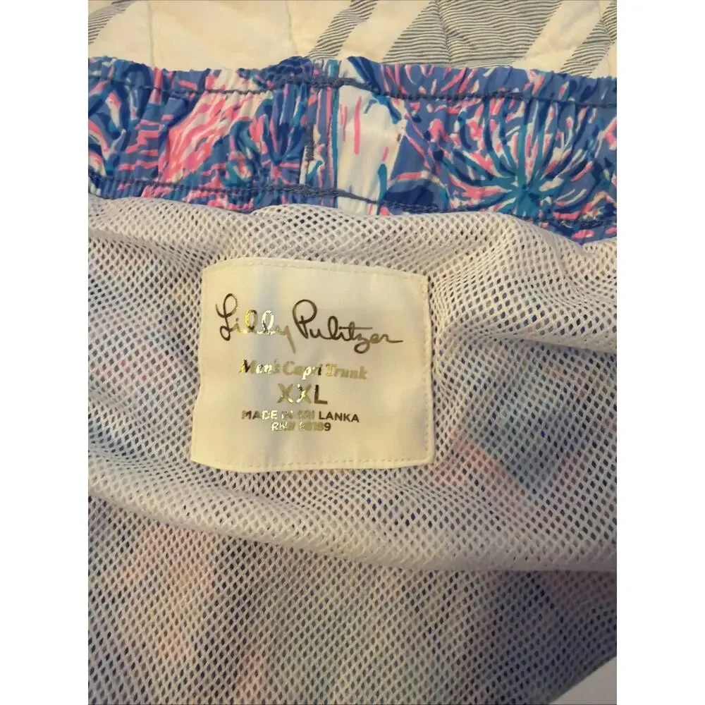 NWT Lilly Pulitzer XXL Men's Capri Swim Trunk Shorts 6